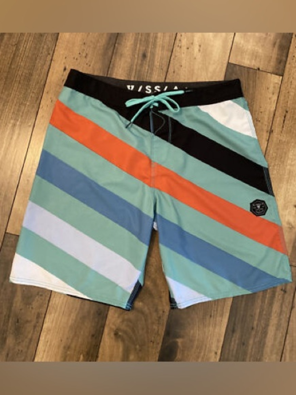 Vissla Striped Board Shorts - Eco Fabric - Size 36